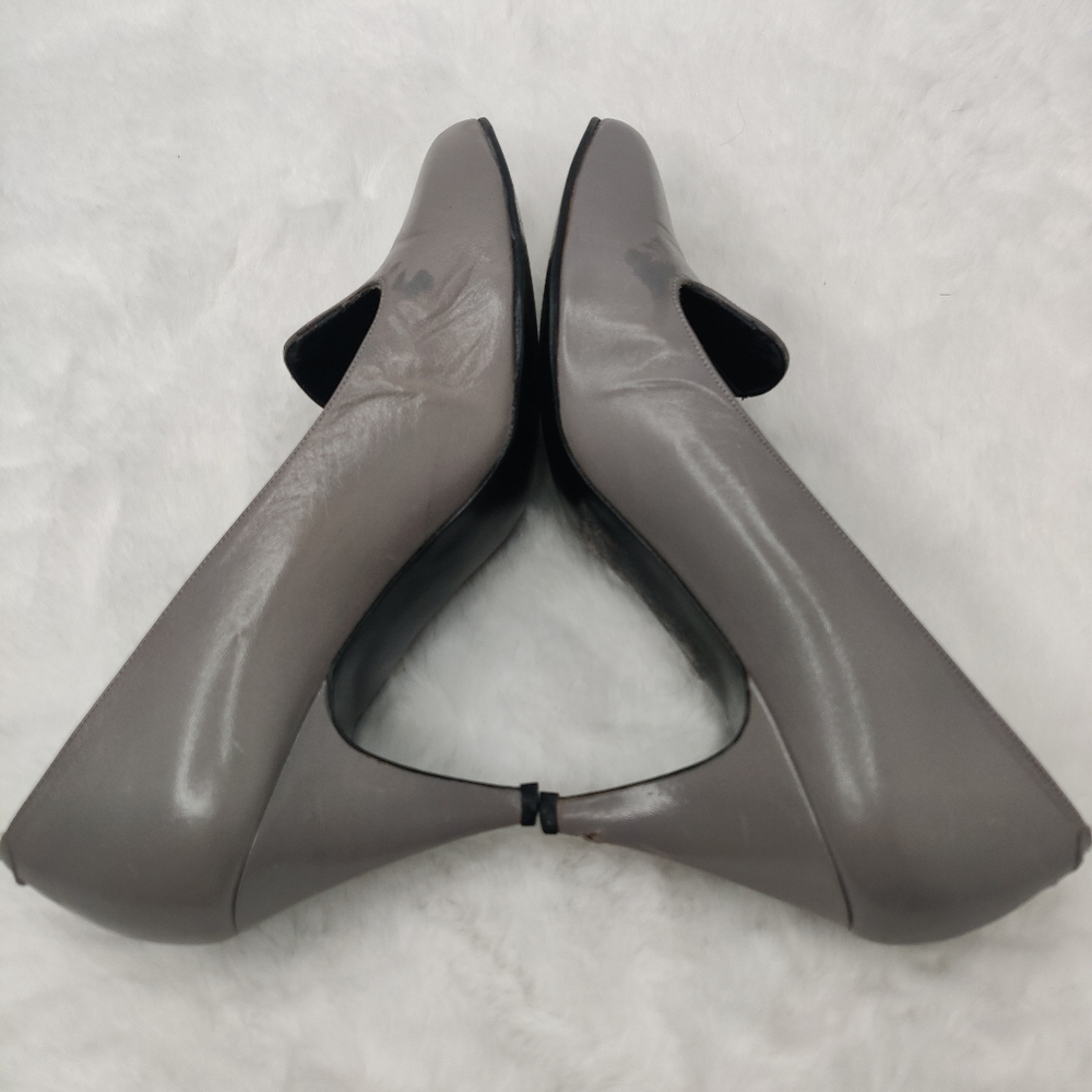 Vintage 80s Gray Heels by Jazz sz 7.5 - Picture 3 of 9